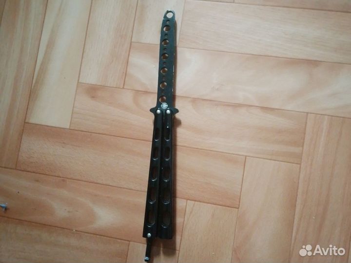 Нож бабочка (тренировочная)в черном цвете