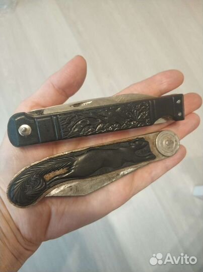 Нож перочинный винтажный нож Белка, Олень и другие