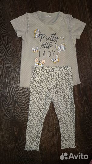 Комплект футболка и леггинсы 74-80 baby go