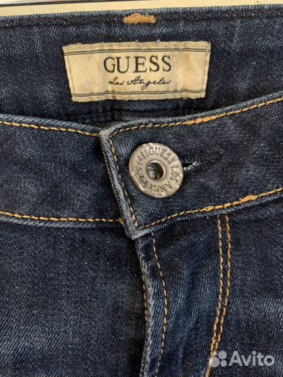 Джинсы Guess Beverly Skinni темно синего цвета