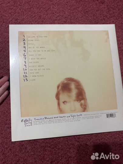 Taylor Swift 1989 винил пластинка