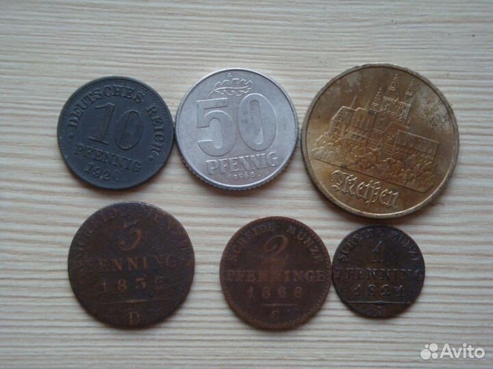 Монеты Италии, Франции, Германии, Ватикан и др