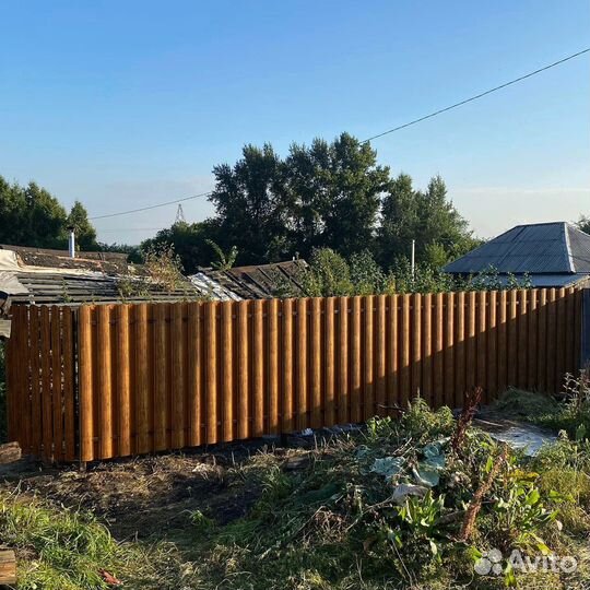 Забор под ключ из евроштакетника