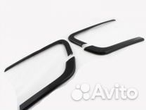 Молдинги бампера Веста черные иксы Новый