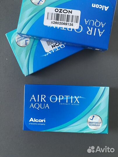 Alcon линзы Air Optix Aqua, 3 шт, -9.00