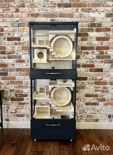 Клетка - витрина для шиншилл спб