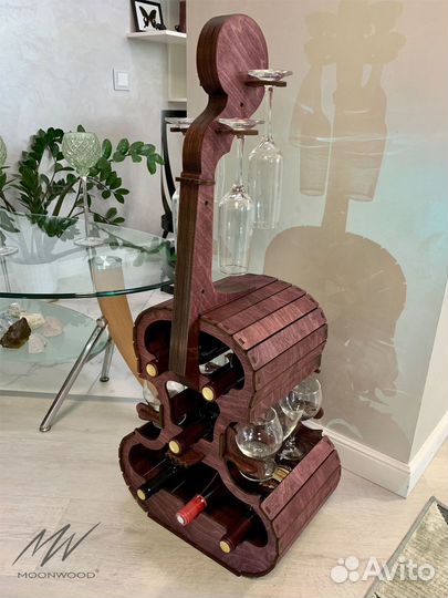 Мини-бар виолончель / скрипка из дерева 