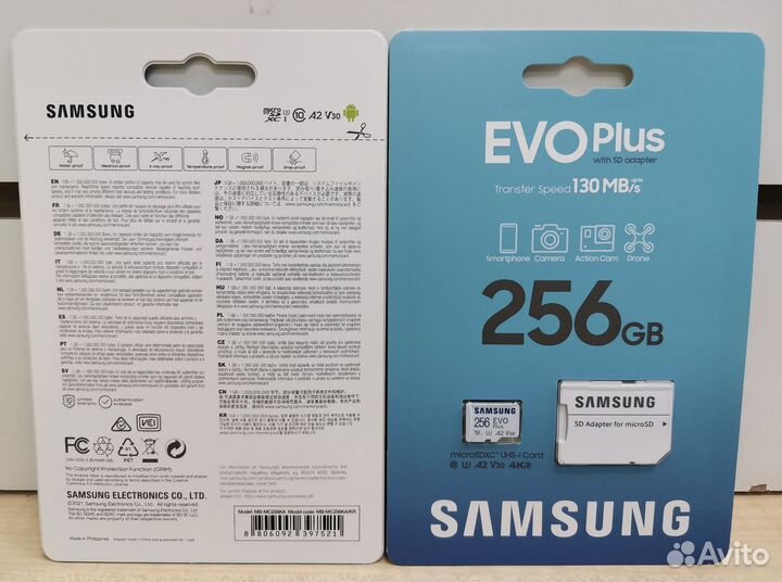 Оригинал 128,256,512Gb Samsung Evo Plus microSD