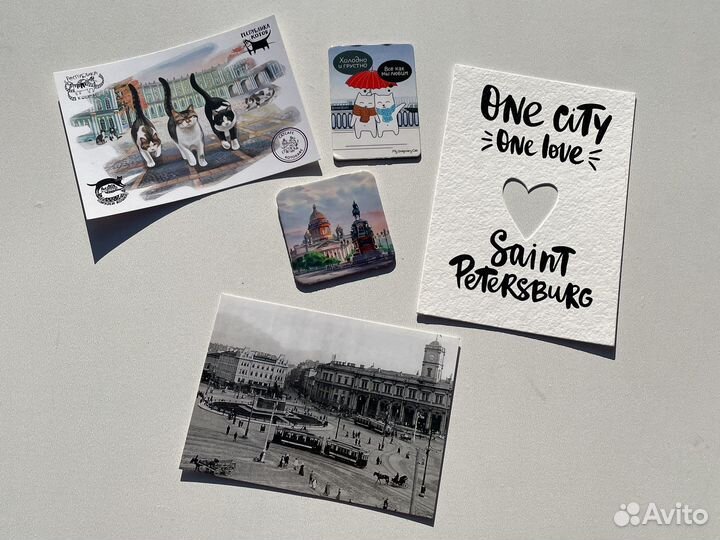 Сувениры из Санкт-Петербурга открытки магниты