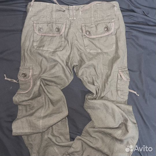 Штаны карго коричневые y2k sk8