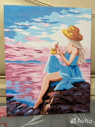 Картины по номерам раскрашенная