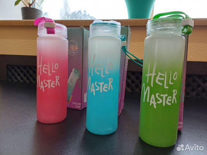 Бутылка для воды стеклянная 550ml