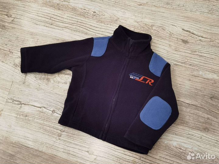 Толстовка детская для мальчика тёплая флис 80 см