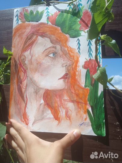 Картина интерьерная девушка