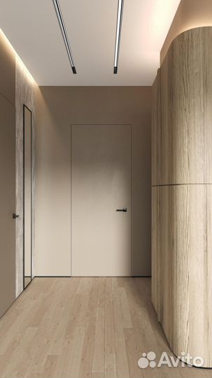 Двери скрытого монтажа в комлекте