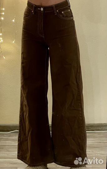 Джинсы bershka широкие