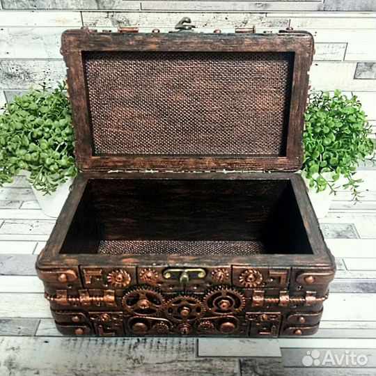 Шкатулка в стиле стимпанк