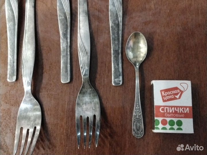 Набор столовых приборов мельхиор СССР