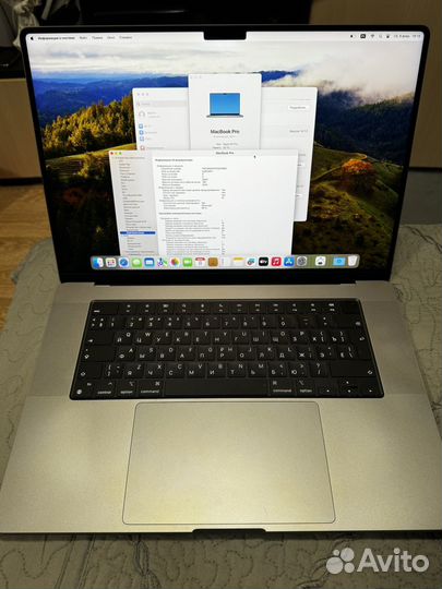 Macbook pro 16 m1 32gb/512gb в хорошем сост