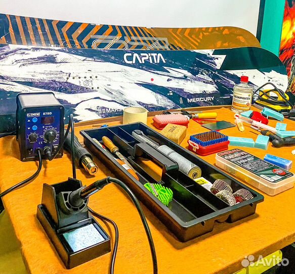 Сервис горных лыж и сноубордов, парафин, ремонт