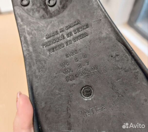 Ласты, шапка и маска