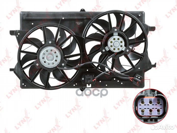 Вентилятор радиатора с кожухом RF1654 lynxauto