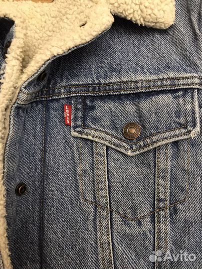 Утеплённая джинсовая куртка levis оригинал