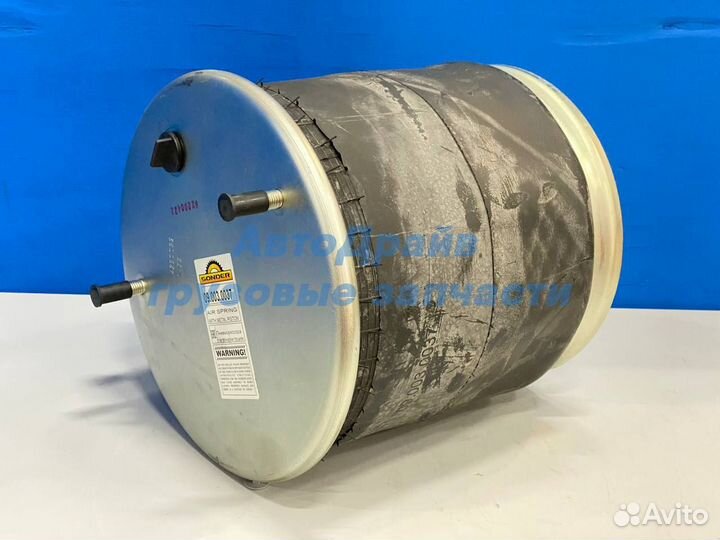 Пневморессора SAF со стаканом в сборе 2 шпильки +