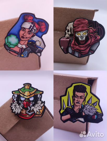 Деревянный значок по игре Apex Legends