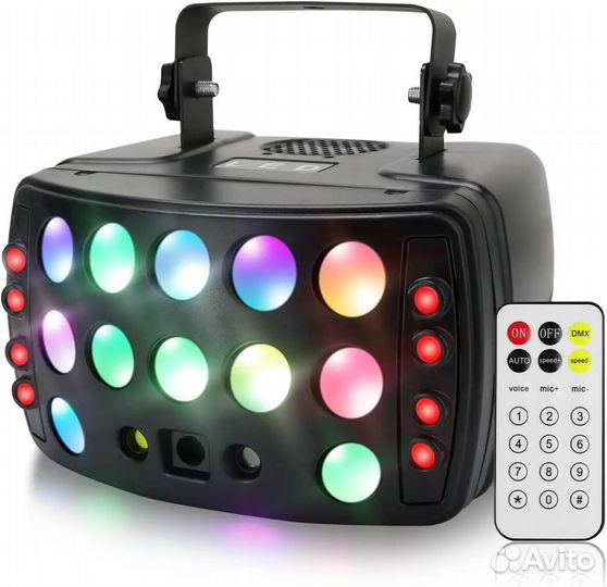 Светомузыка 4in1 Red laser Rain patterns