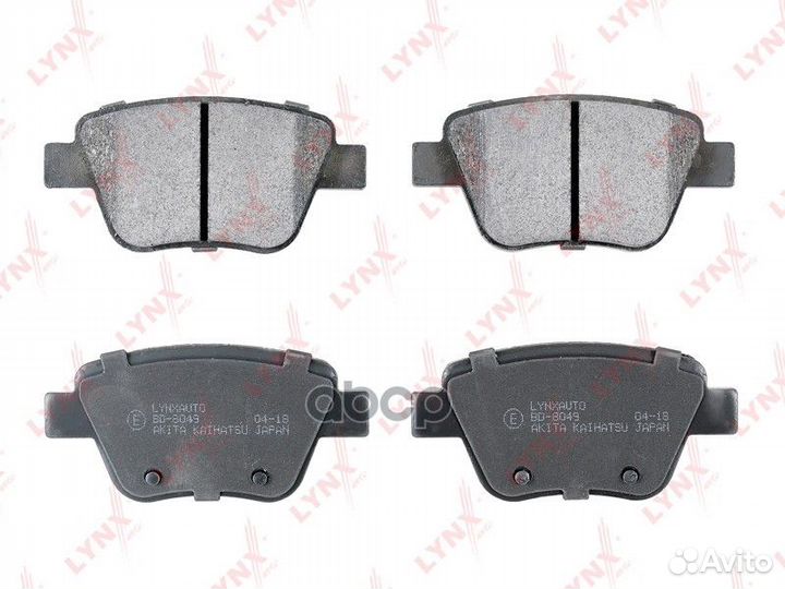 Колодки тормозные дисковые зад bd8049 lynxauto