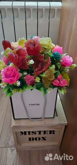 Букет цветов из мыла