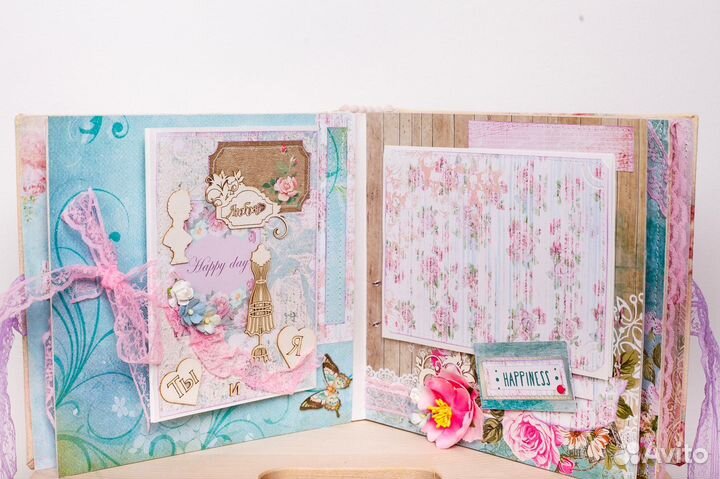 Свадебный альбом ручной работы