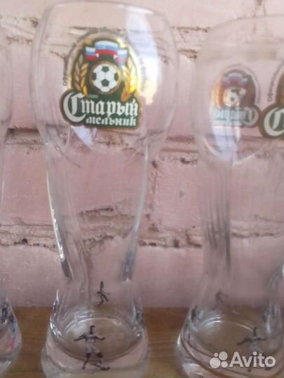 Пивные бокалы Старый Мельник футбол