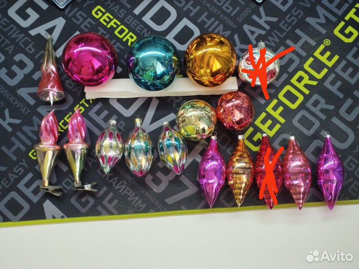 Елочные игрушки СССР глинка