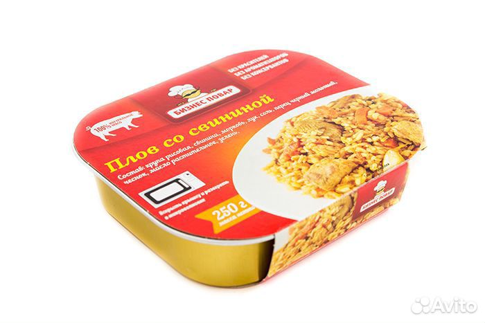 Консервы: плов со свининой, 250 г