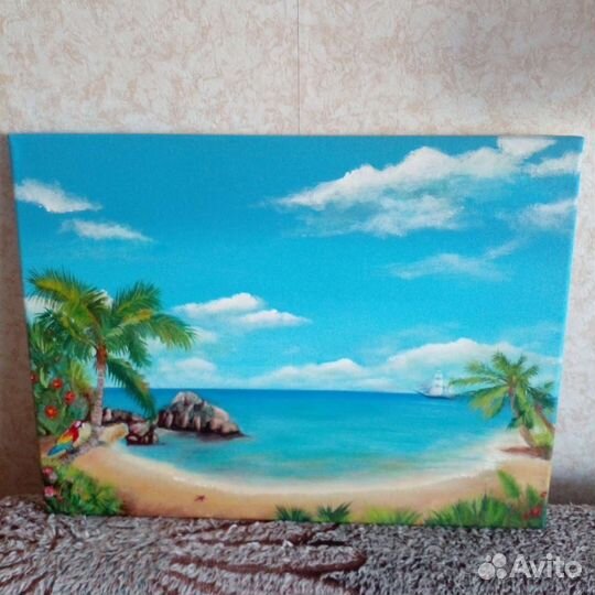 Картина маслом на холсте пейзаж