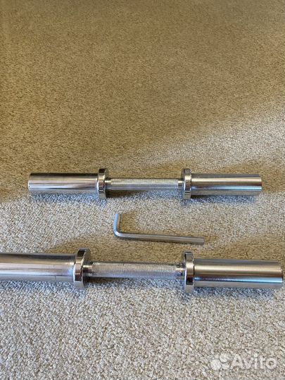 Гриф гантельный (хромированный) 510мм