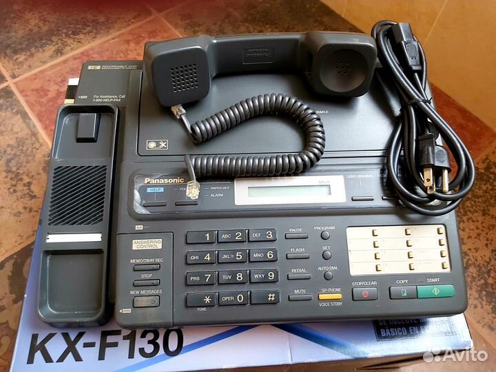 Винтажный факс Panasonic KX–F130