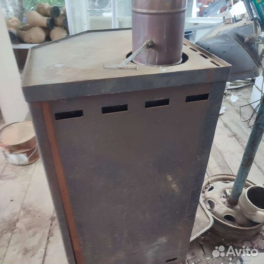 Угловая печь Амур с универсальным подключением