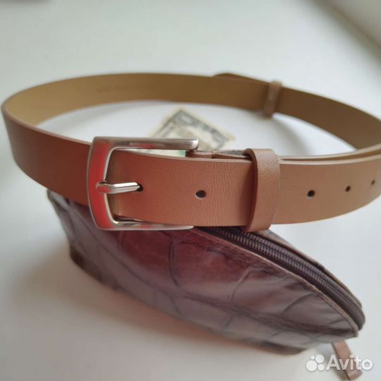 Ремень кожаный классический