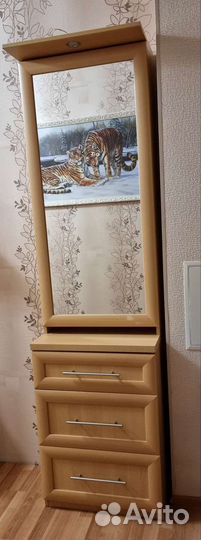 Пенал с зеркалом в прихожую