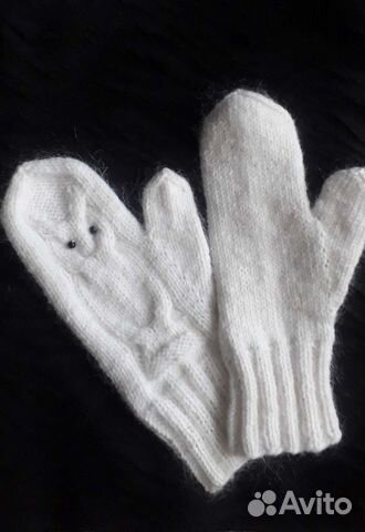 Варежки совушки/варежки с ангоркой.На заказ