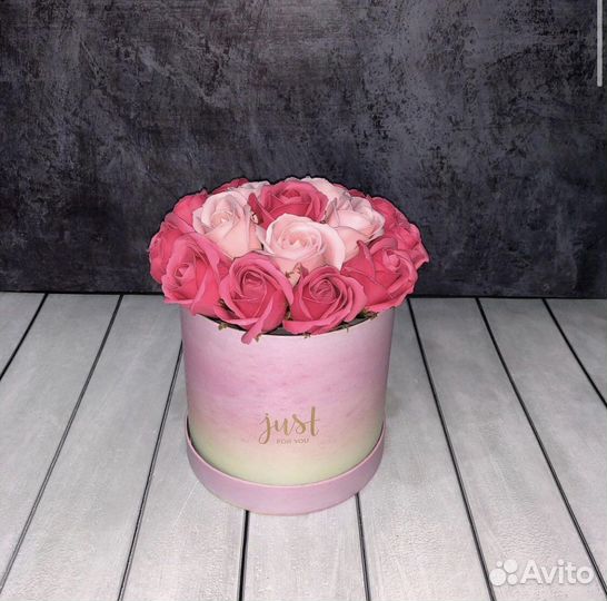 Букет из мыльных роз