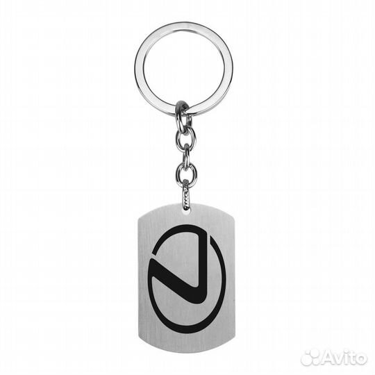Брелок жетон для ключей с логотипом 