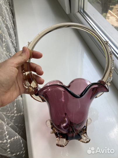 Сиреневое стекло СССР