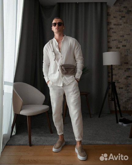 Мужской муслиновый костюм