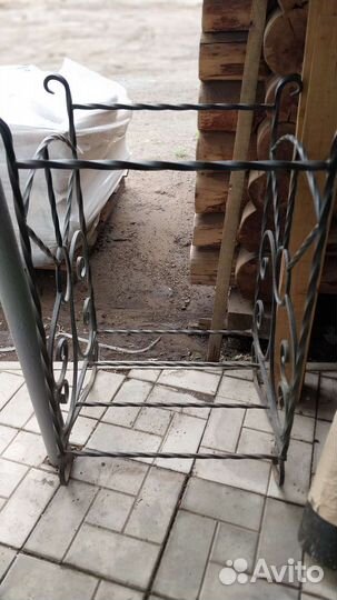 Кованая дровница ажурная новая