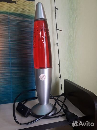 Светильник, ночник, лава-лампа красная