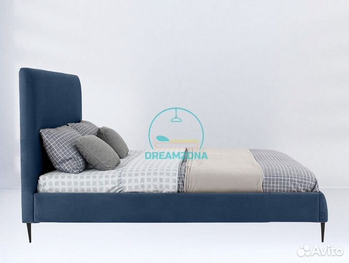 Кровать Оскар с мягким изголовьем под заказ